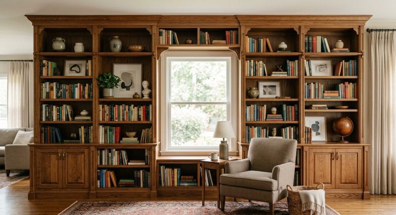 Built In Bookshelves Installation in Alexandria, VA