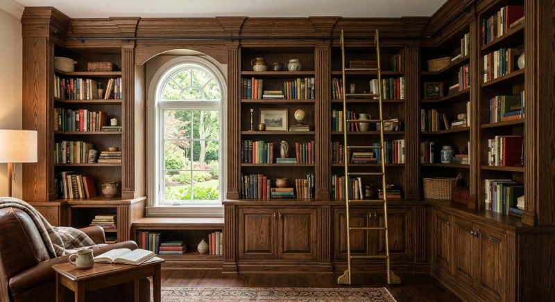 Custom Bookcase Installation in Annapolis, MD
