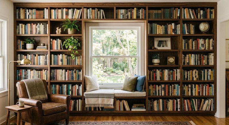 Custom Bookshelves Installation in Annapolis, MD