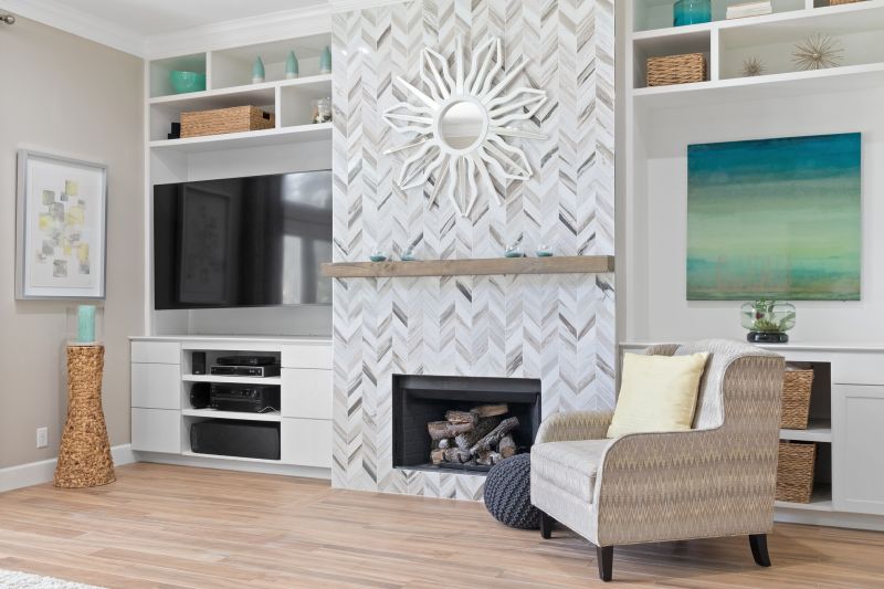 Fireplace Cabinet Installation in Durham, NC