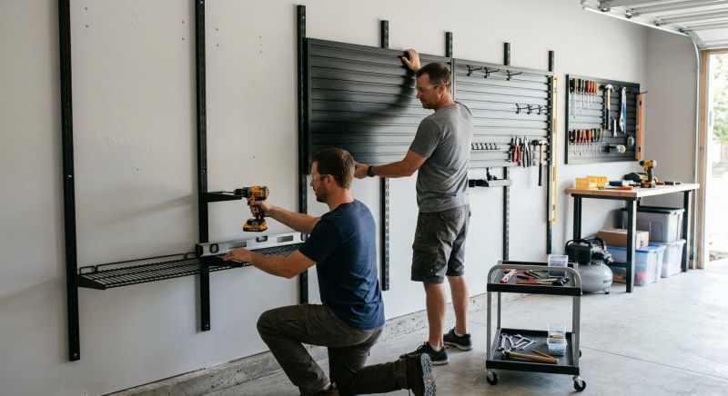 Garage Tool Rack Installation in Winston Salem, NC